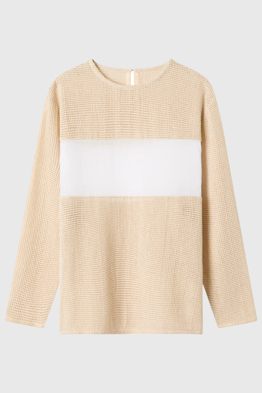 Aura Crochet Long Sleeve Top | Lucy Folk Apparel