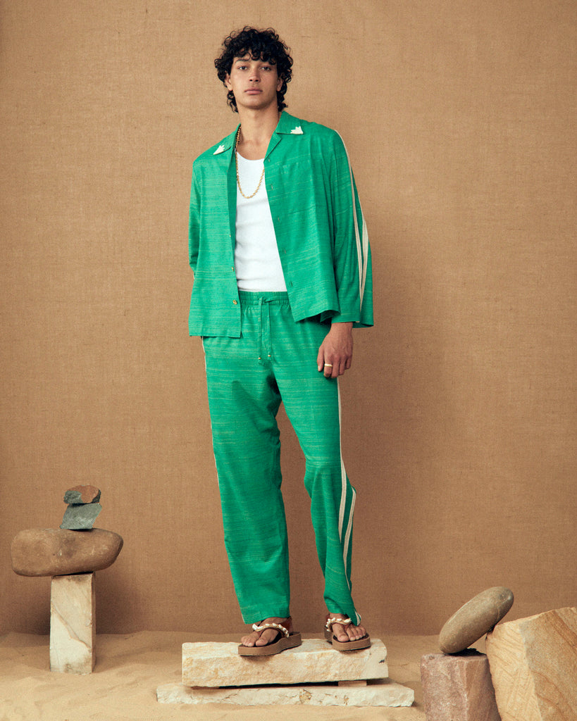 Viridis Silk Green Jacket Lucy Folk Apparel Lucy Folk