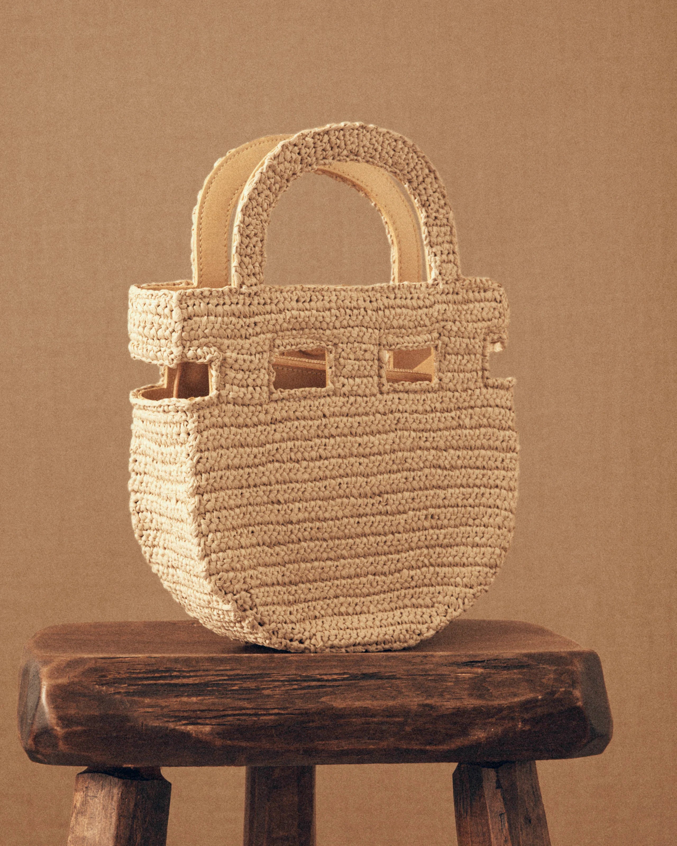 Lucy Folk x Corto Moltedo - Raffia Visage Bag