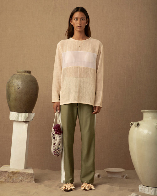 Aura Crochet Long Sleeve Top