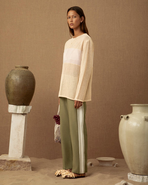 Aura Crochet Long Sleeve Top