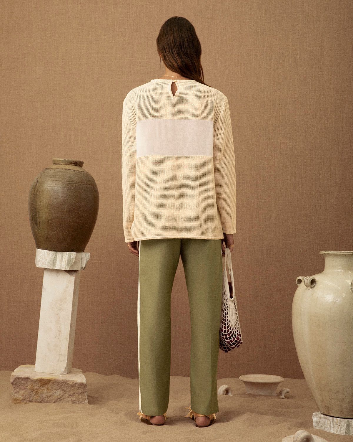Aura Crochet Long Sleeve Top