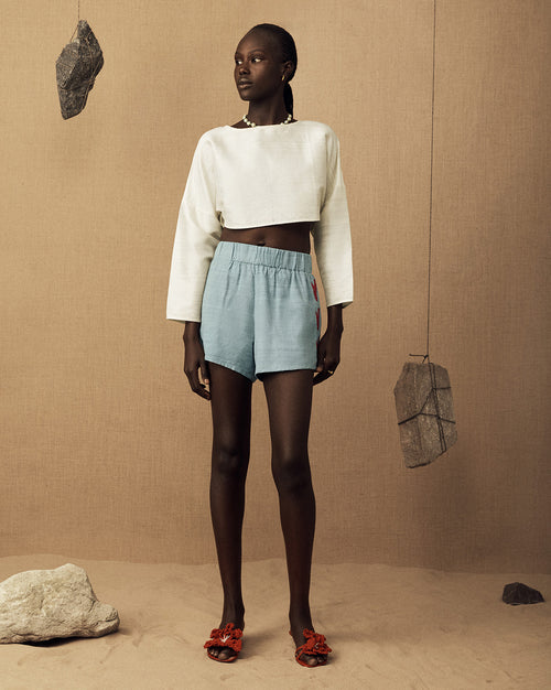 Flaura Raw Silk Short