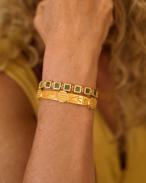 Jade Key Tennis Bracelet