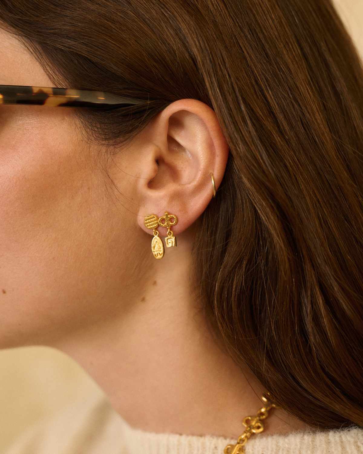 Stone Draa Earrings