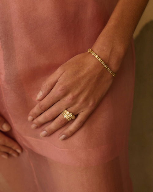 Lakshmi Silk Panel Dress