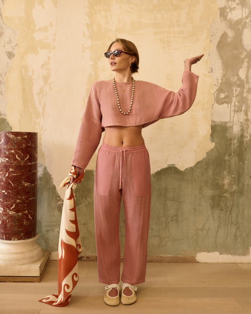 Aura Crochet Patch Pant