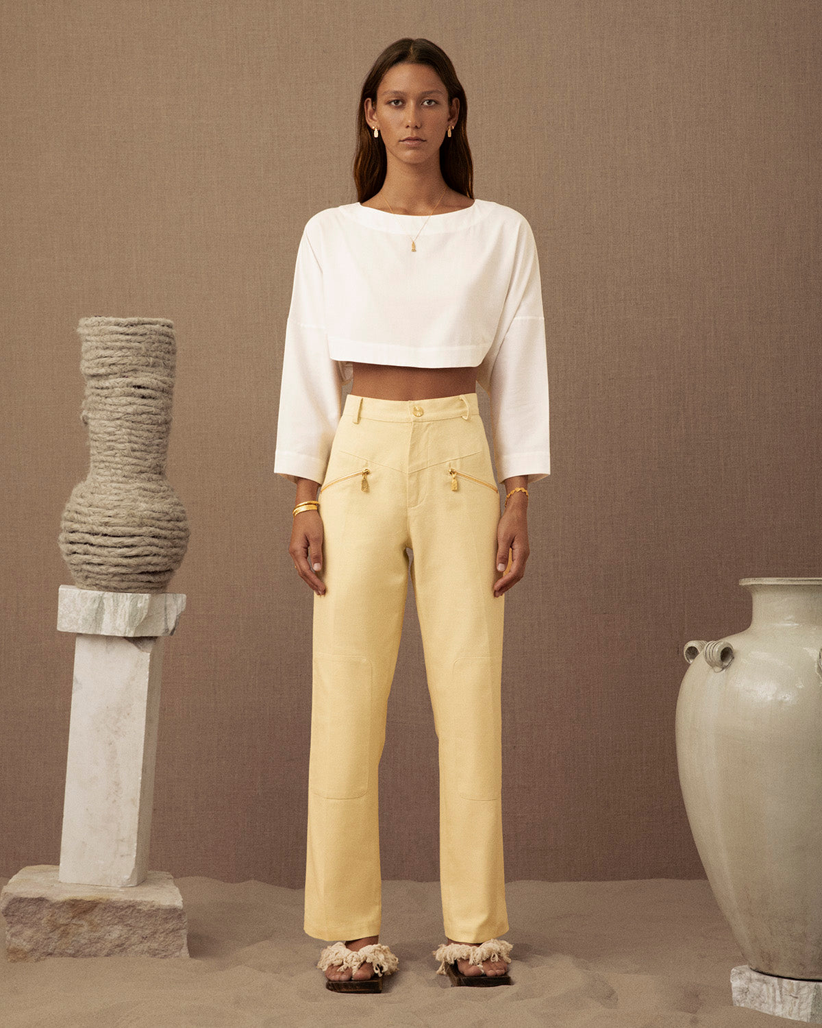 Canvas Embroidered Jean