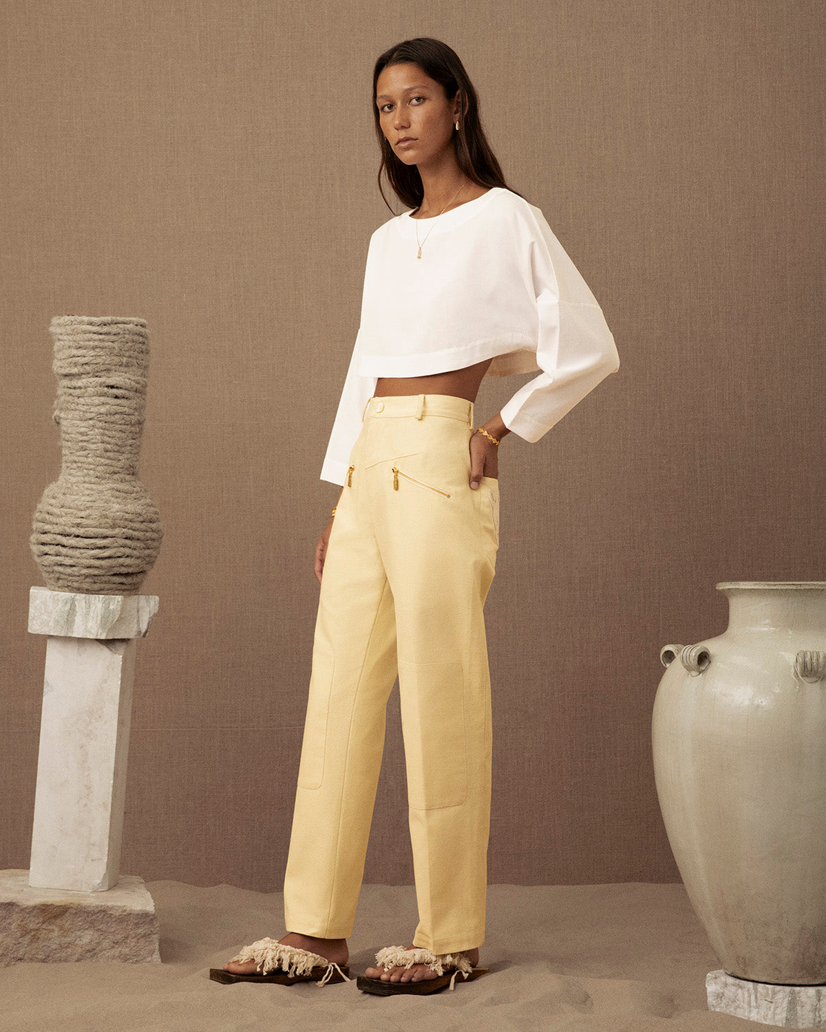 Canvas Embroidered Jean