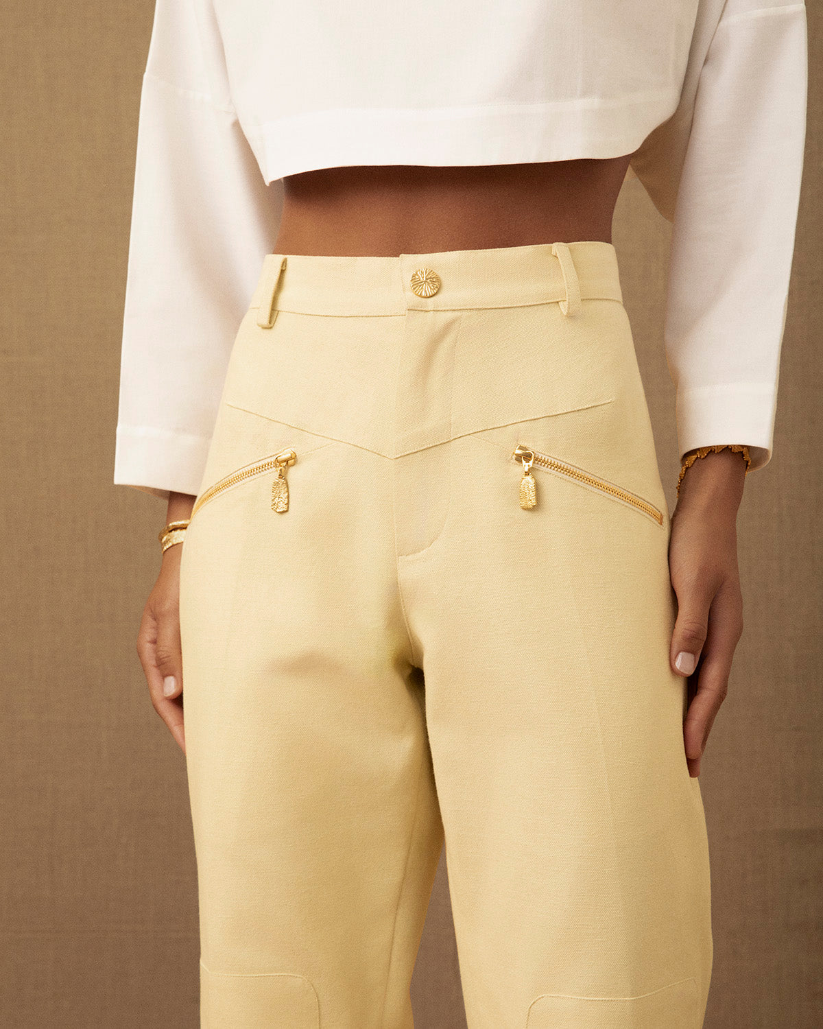 Canvas Embroidered Jean