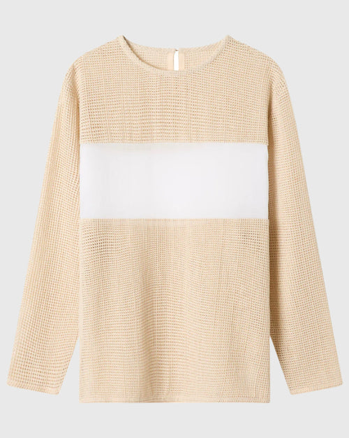 Aura Crochet Long Sleeve Top