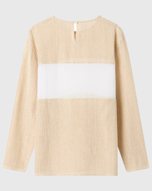 Aura Crochet Long Sleeve Top