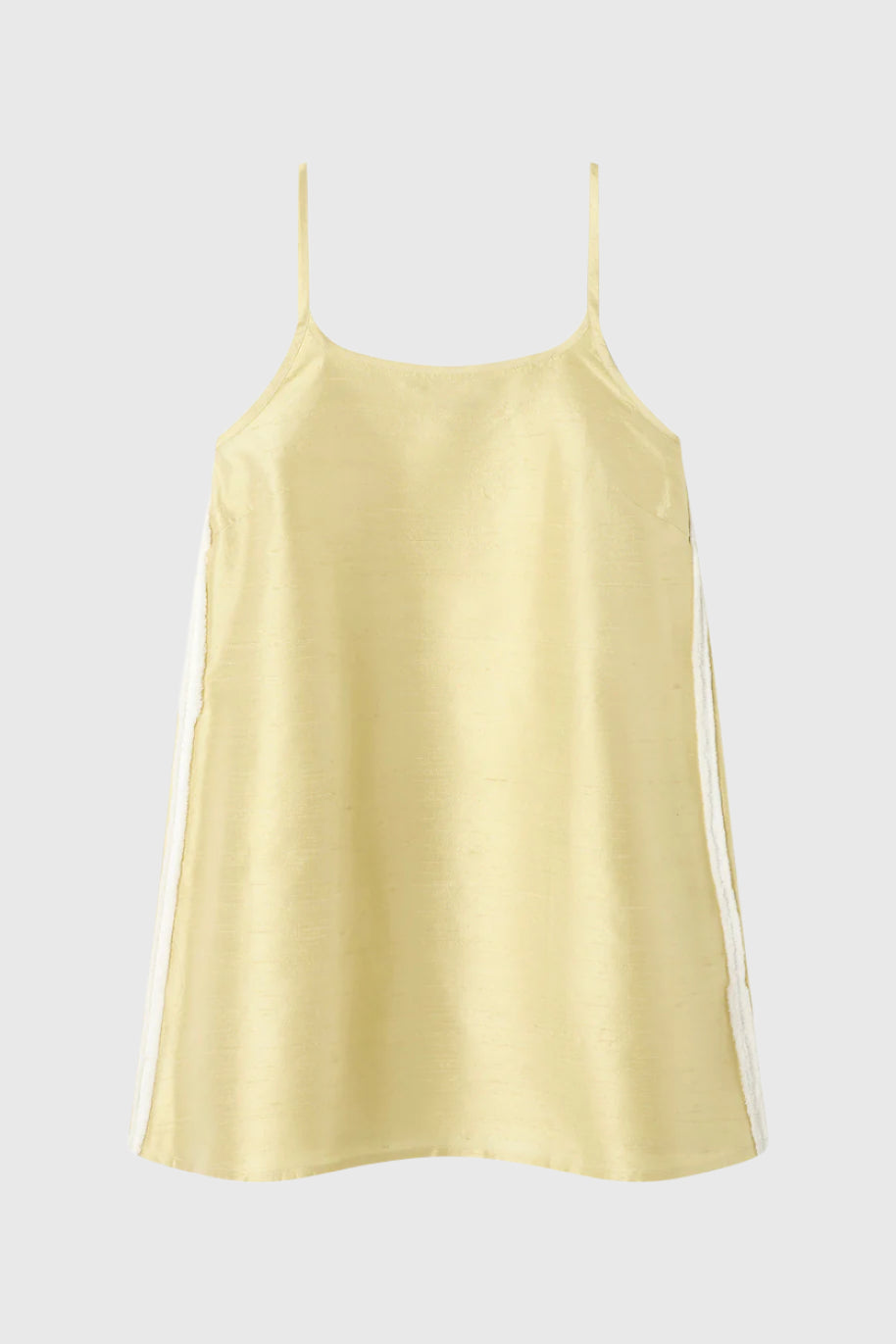 Tufted Wave Silk Cami Dress