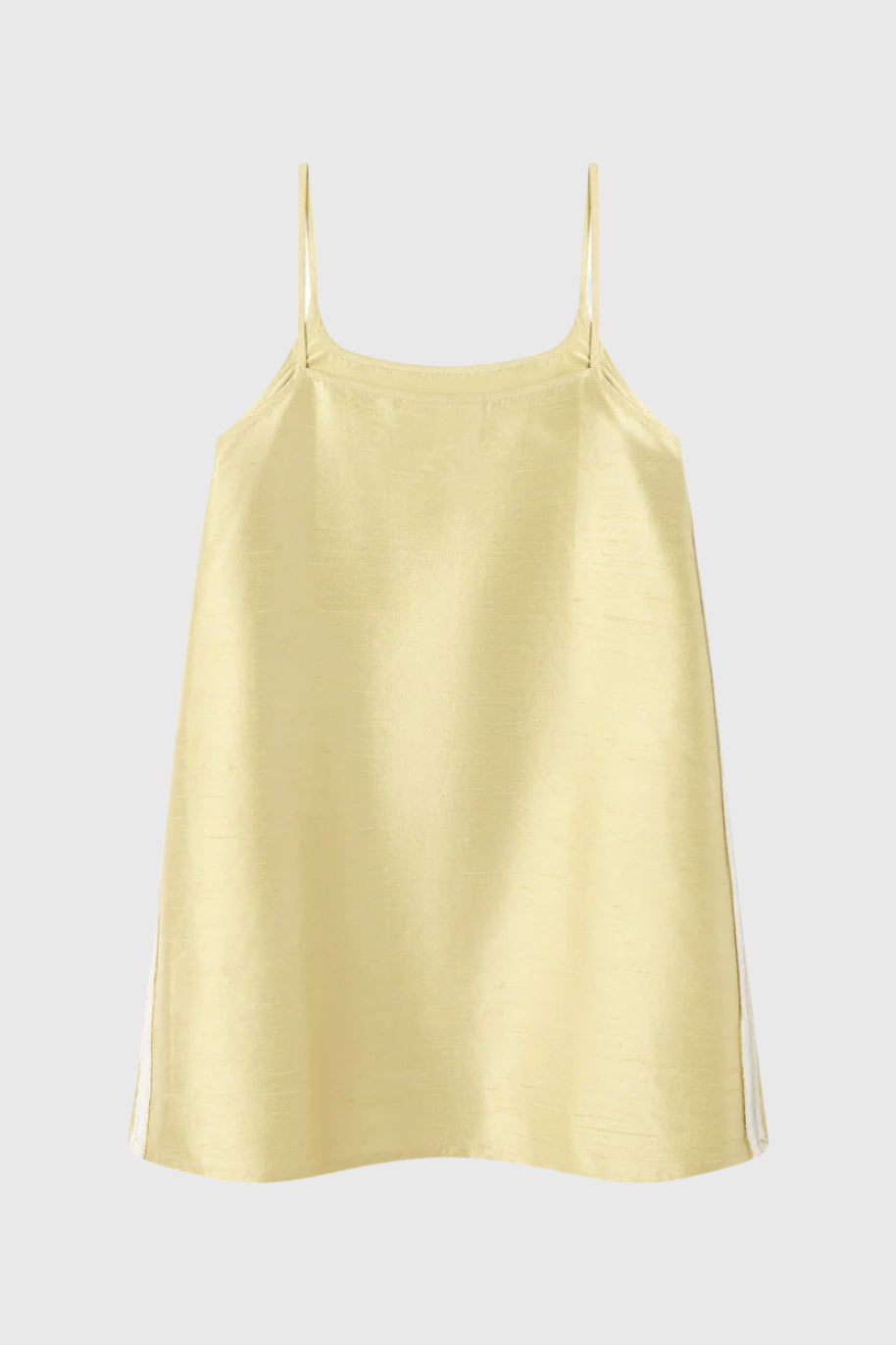 Tufted Wave Silk Cami Dress