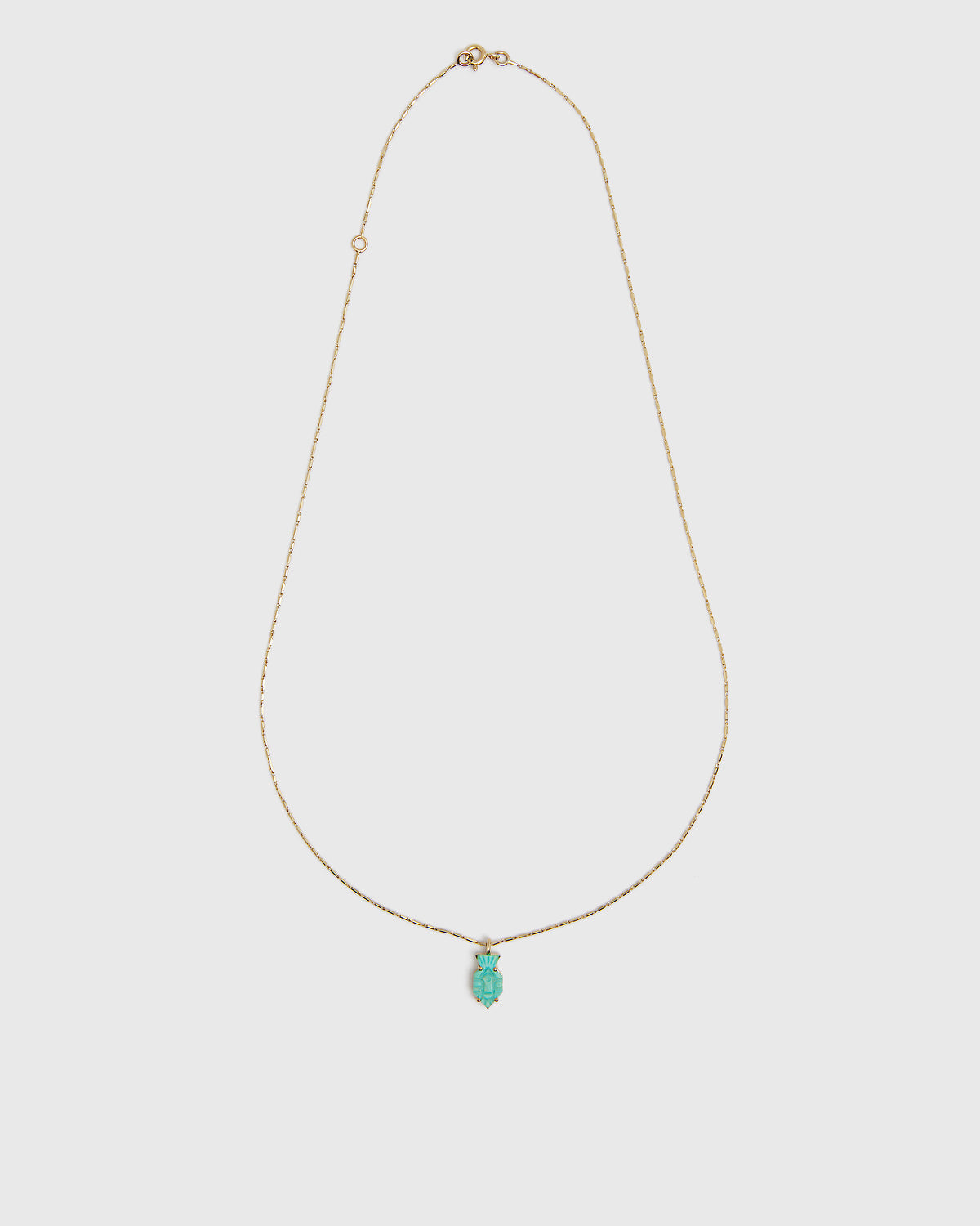 Turquoise Bes Necklace - 9ct