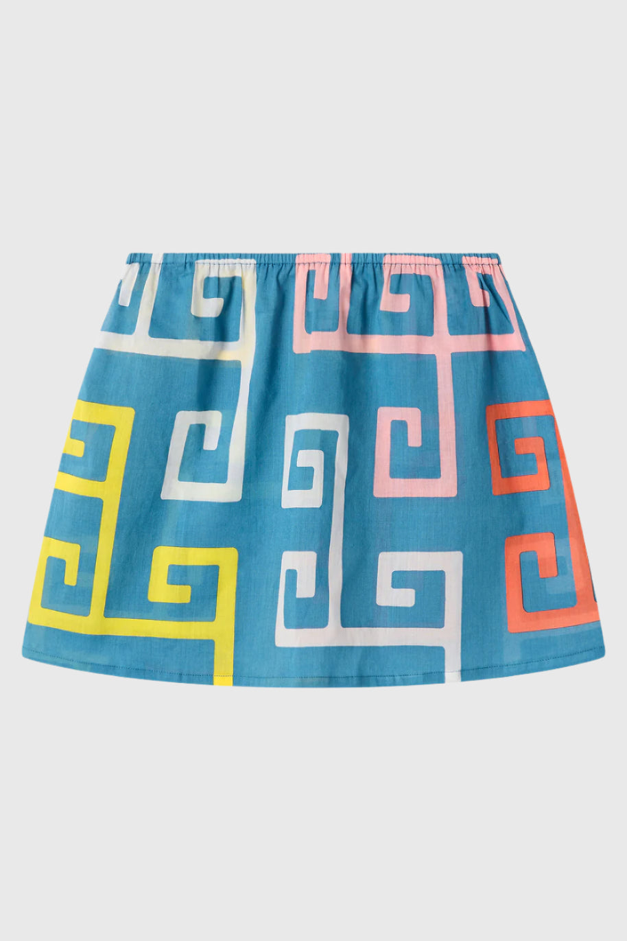 Atlantis Hand Printed Skirt