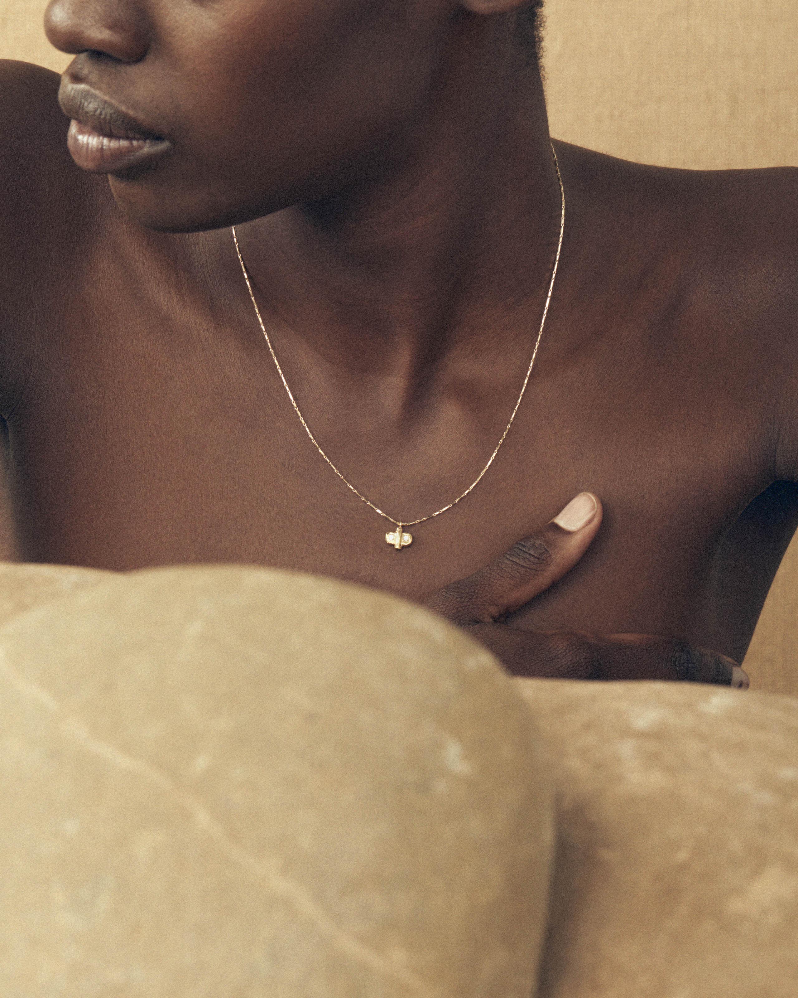 [STONE HENgE] 韓国☆14K Gold☆N0151 Dancing Stone Necklace OLDC05496_843be127-5261-4cb1-