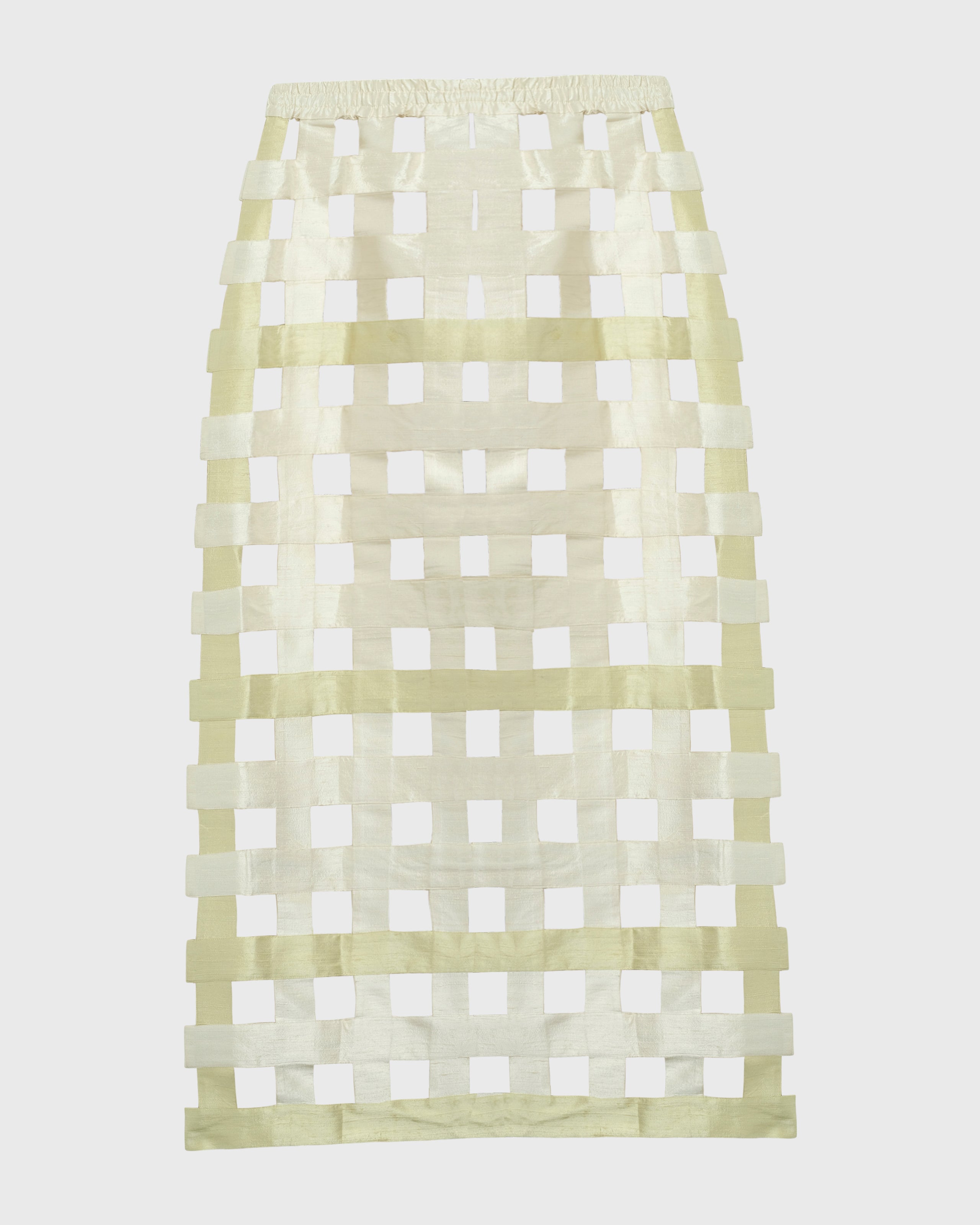 Silk Grid Skirt