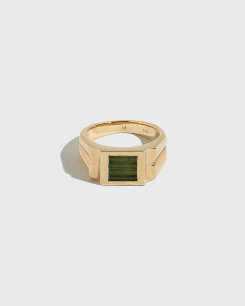 Jade Decco Ring - 9ct
