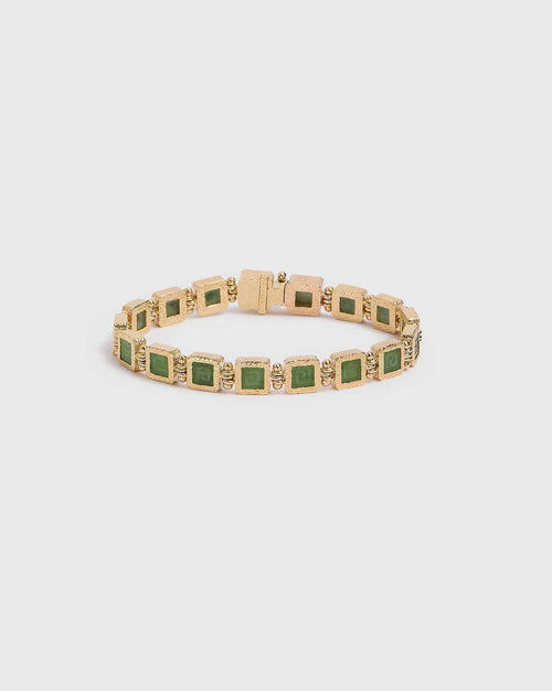 Jade Key Tennis Bracelet