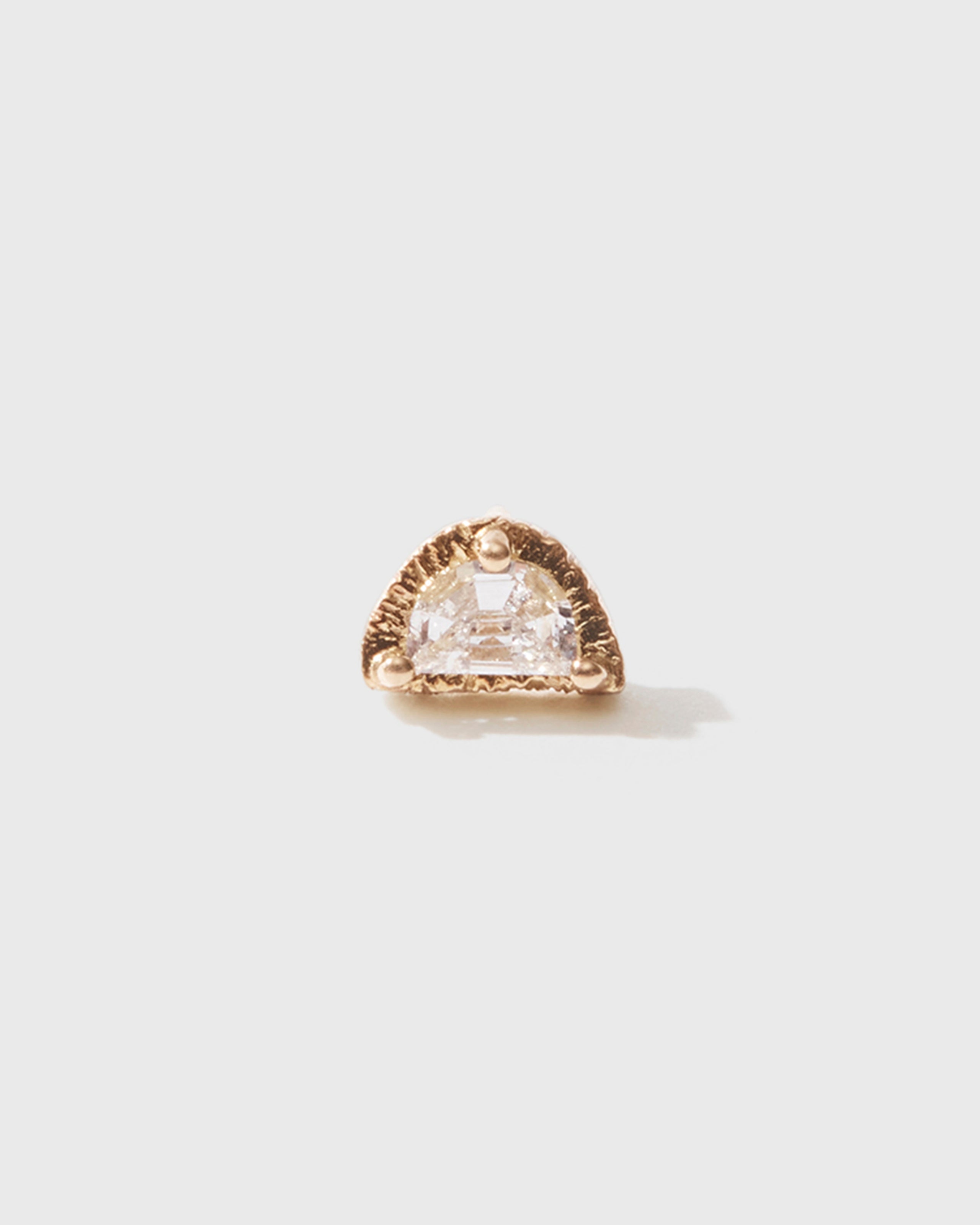 Luna Diamond Single Stud - 18ct